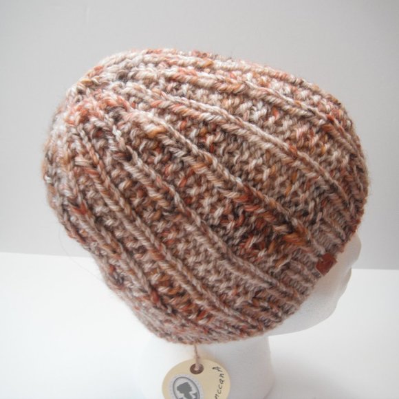 Hand Knitted Hat Toque Adult Size - S Wool Unisex Color - 017 Hand knit by me - Picture 5 of 8